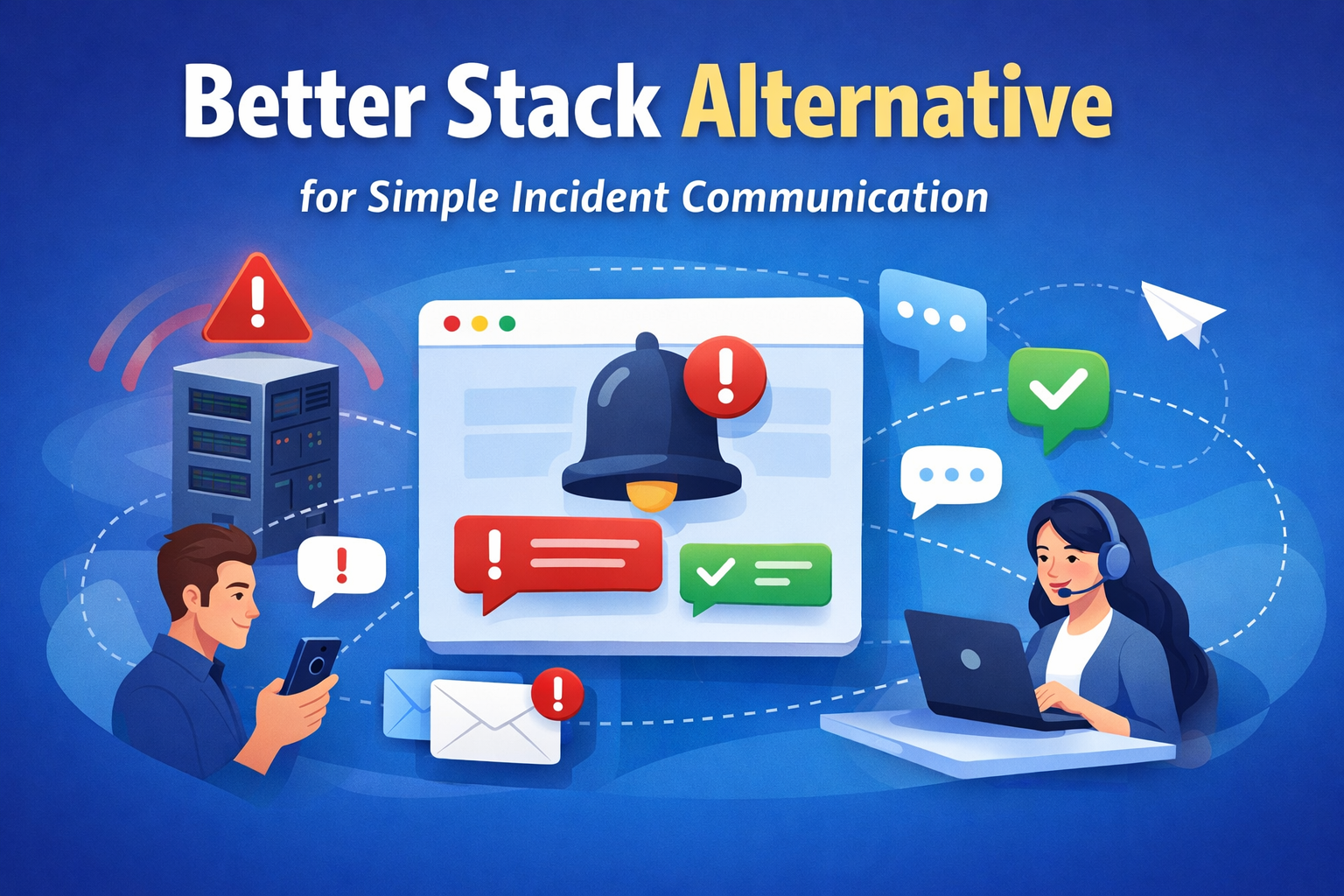 Better Stack alternative for simple incident communication cover image